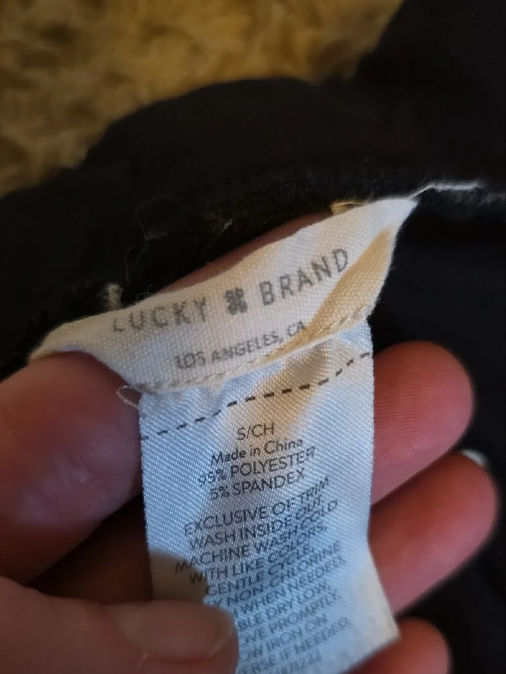 Lucky Brand Black Women's Drawstring Pajama Pants